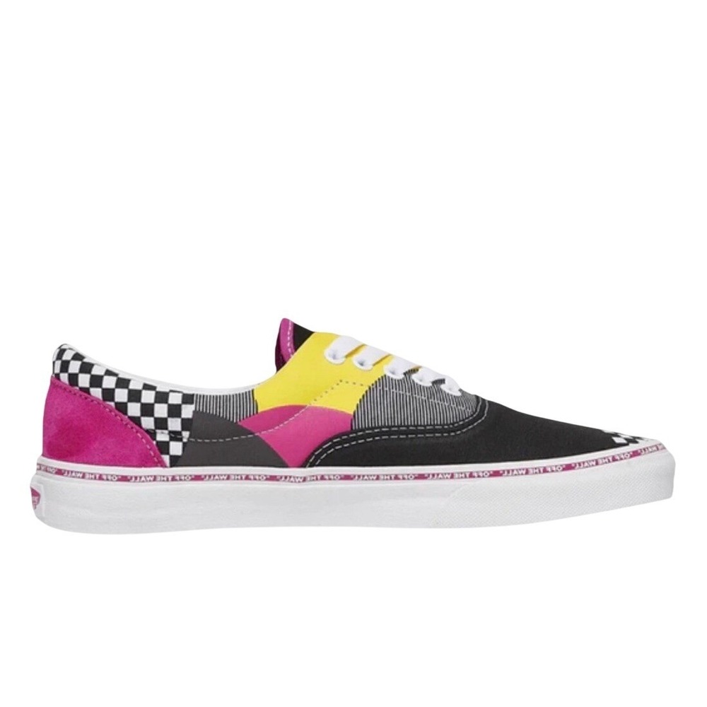 Vans Era Patchwork Multi‎ Color Black Pink Yellow Checkerboard VN0A38FRVMF